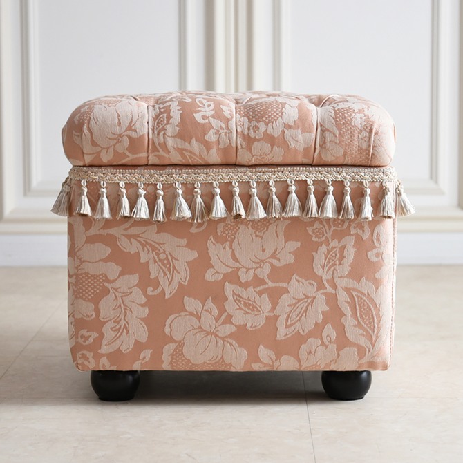 ヨーロピアン ロココ調 姫系 収納付き スツール 画像2