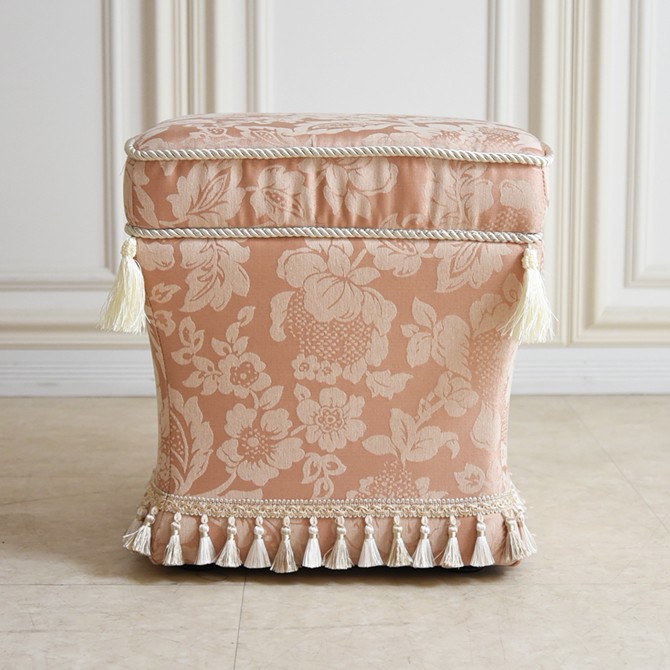 ヨーロピアン ロココ調 姫系 タッセル付き スツール 画像2