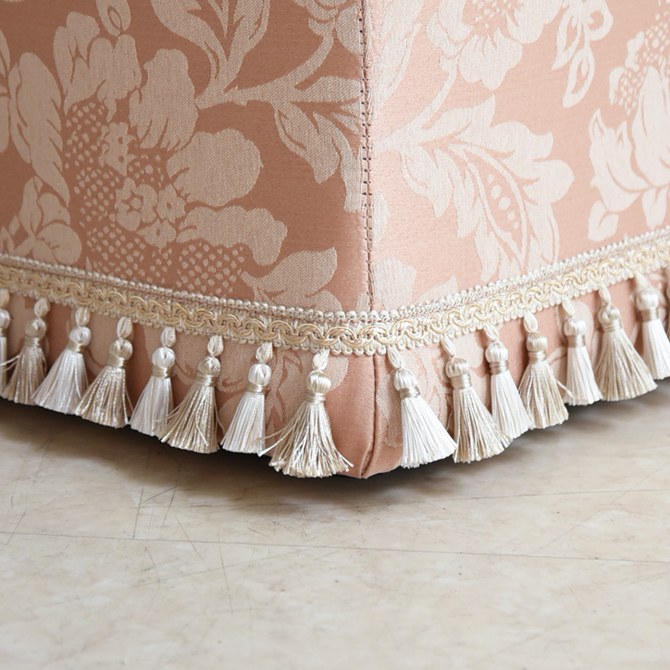 ヨーロピアン ロココ調 姫系 タッセル付き スツール 画像8