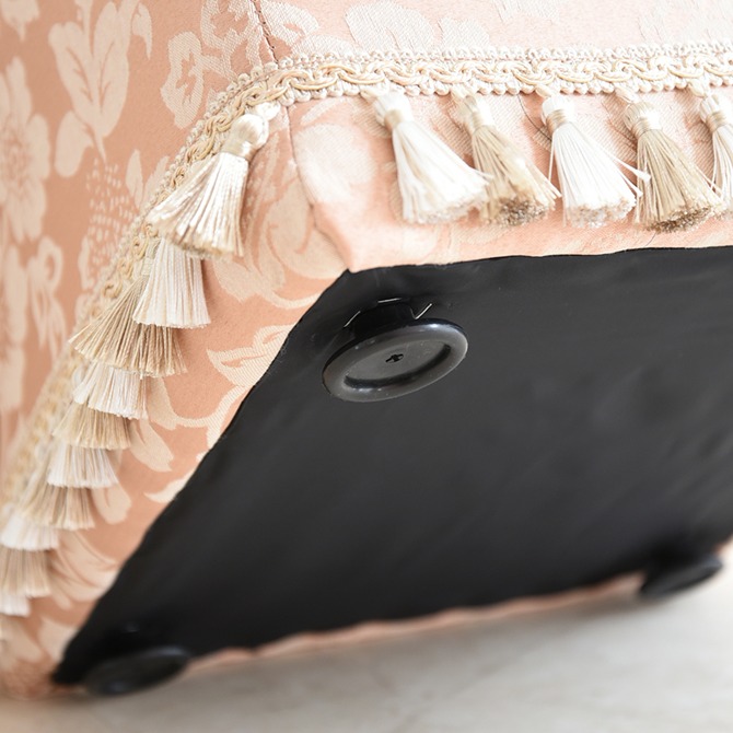 ヨーロピアン ロココ調 姫系 タッセル付き スツール 画像9