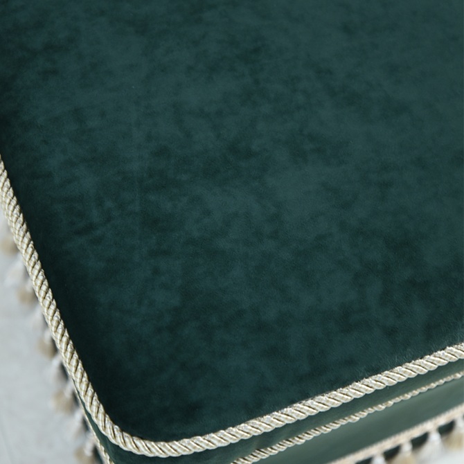 アンティーク調 クラシック ベルベット タッセル付 スツール 画像5