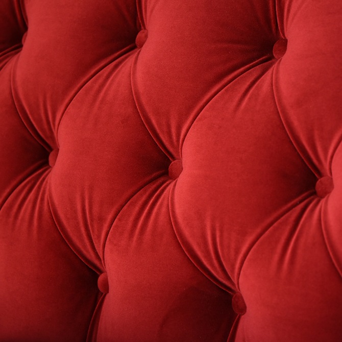 アンティーク調 ヨーロピアン 3人掛けソファ 3Pソファ ベルベット 画像5