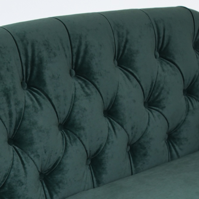 アンティーク調 ヨーロピアン 3人掛けソファ 3Pソファ ベルベット 画像5