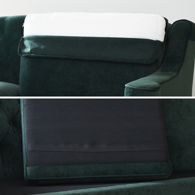 アンティーク調 ヨーロピアン 3人掛けソファ 3Pソファ ベルベット 画像9