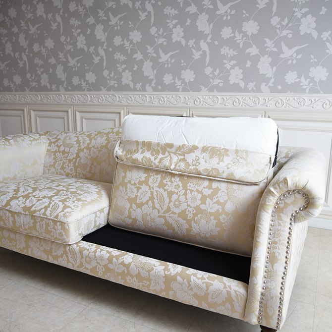 ヨーロピアン クラシック ロココ調 3人掛けソファ 3Pソファ 画像8