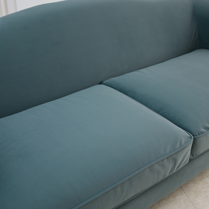 ヨーロピアン クラシック アンティーク調 3人掛けソファ 3Pソファ ベルベット 画像5