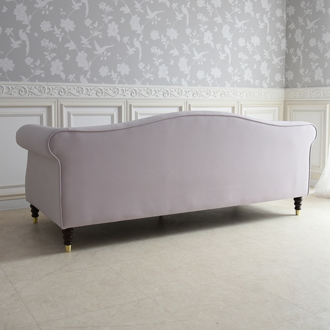 ヨーロピアン クラシック ロココ調 3人掛けソファ 3Pソファ ベルベット 画像4