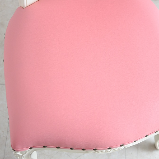 ロココ調 アントワネット ダイニングチェア ピンク 猫脚 画像6